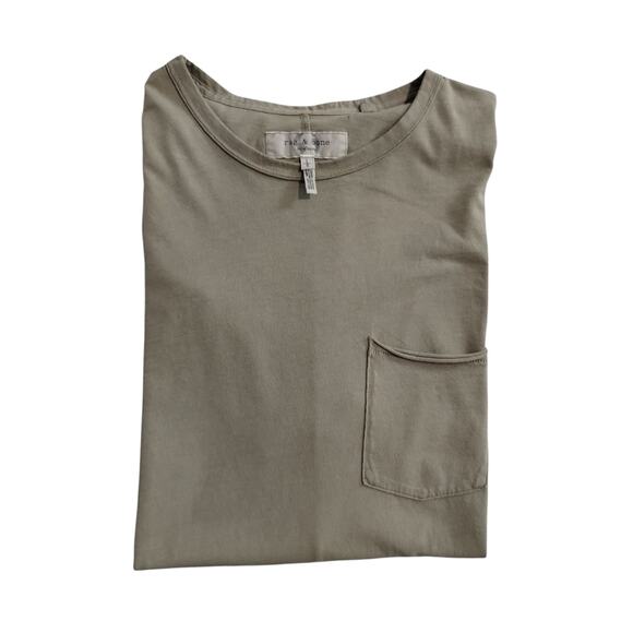 Rag & Bone Mens Size L Miles Organic Cotton Principle Jersey Luxury Grunge Tee - Picture 2 of 12